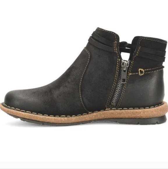 New Born black leather Wynter  ankle boot size 6.5 - Picture 5 of 15